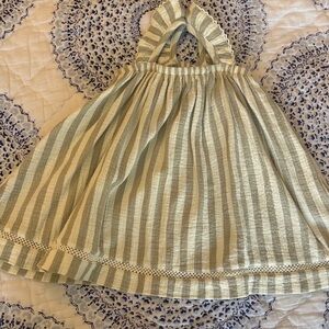Quincy Mae Striped Cream & Tan Sundress